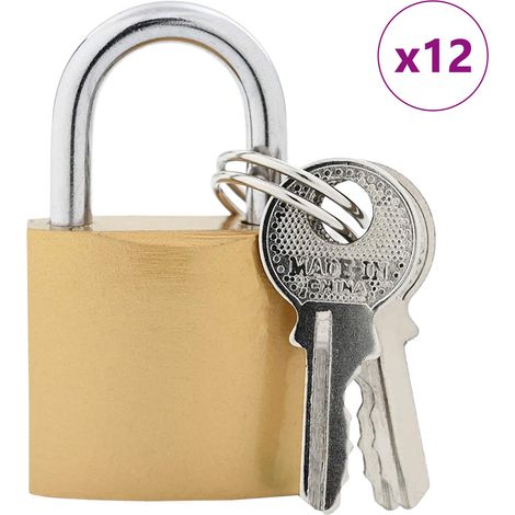 U Lock avec Clés 12 pcs Laiton Fer (1/5)
