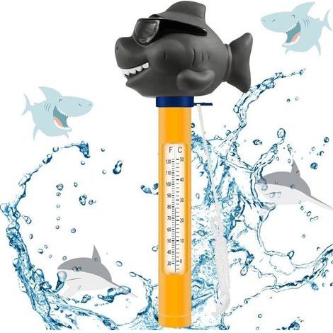 Thermomètre de piscine solaire, thermomètre flottant avec cordon, facile à lire la nuit, adapté aux piscines (1/5)