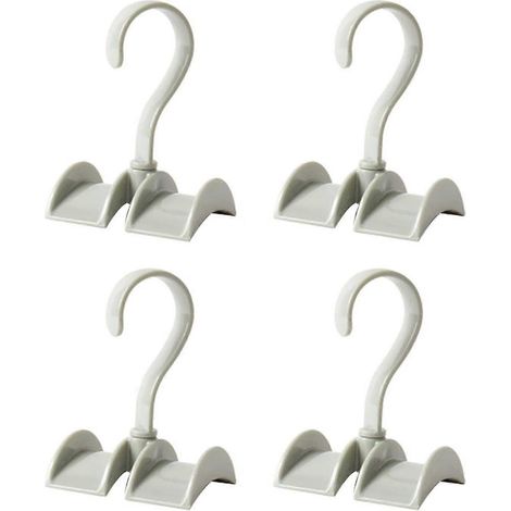 Lot de 4 supports rotatifs pour sacs à main, support de rangement multifonctionnel, crochets de rangement compatibles avec sacs, ceintures, cravates, foulards et châles