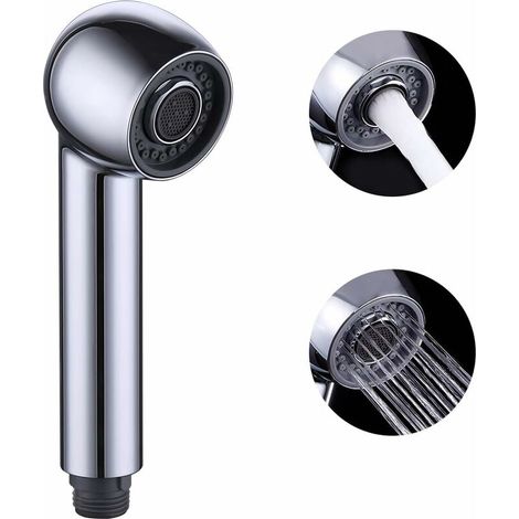 Replacement Kitchen Faucet Spray 2 Types of Spray Kitchen Faucet Head Replacement for Mixer Tap, Chrome (1/5)