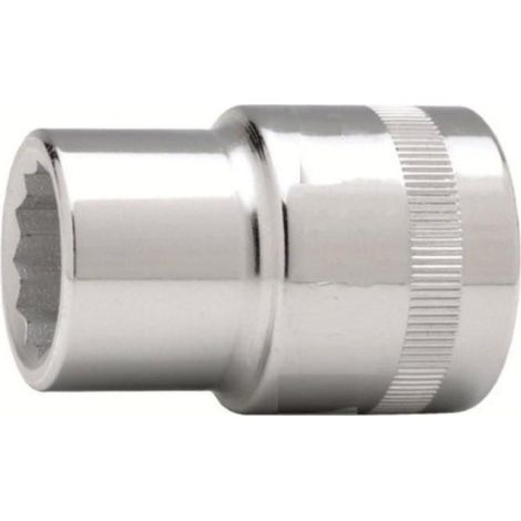 llave vaso cuadradillo 1/2'' boca bihexagonal serie corta metrica m-23