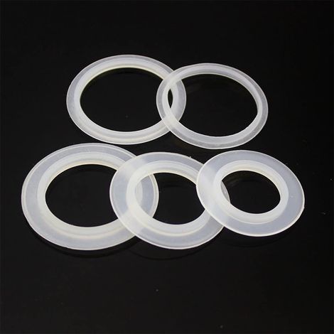Lot de 6 joints de rechange en silicone pour baignoire et évier (38 x 23,5 mm) (1/5)