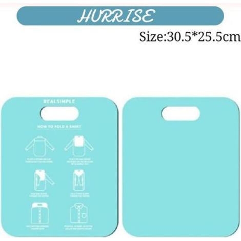 Planche À Plier Les Vêtements - 30,5 x 25,3 cm - En PP - Pour Chemises Et Vêtements Divers - 1 Pièce (1/5)