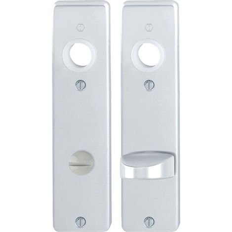 HOPPE ZT-Kurzschild London 202KP WC Schlitzkopf, E78 Aluminium naturf. eloxiert (1/5)