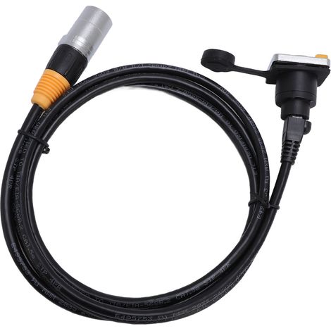 Câble prolongateur Ethernet STP RJ45 mâle vers femelle résistant à l'eau liaison stable adaptateur réseau LAN 2m / 6.6ft (1/5)