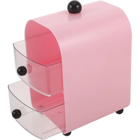 Boîte de rangement à plusieurs niveaux avec tiroirs pour bureau, rangement pour fournitures de bureau, maquillage, salle de bain, petit espace, bureau à domicile (1/5)