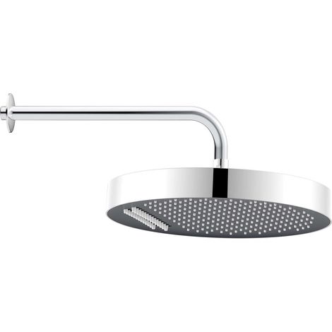 kielle Oudee - Soffione doccia 320, braccio doccia 350 mm, cromo/nero 20102SE101 (1/5)