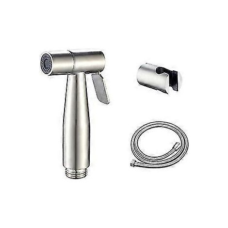 WC avec douchette - Douchette bidet - WC avec flexible et support en acier inoxydable (1/5)