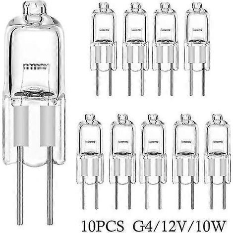10 ampoules halogènes capsules G4-12V-10W (1/5)