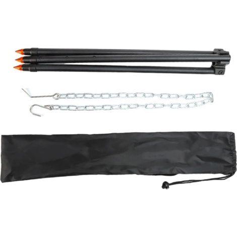 Trépieds de cuisson d'extérieur multifonction avec supports portables pour camping, plage, pique-niques, barbecues, trépieds de cuisine en plein air (1/5)