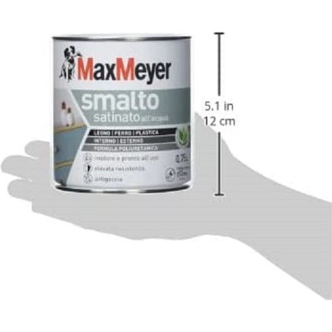 Émail vert satiné à l'eau 0,75 L (1/2)