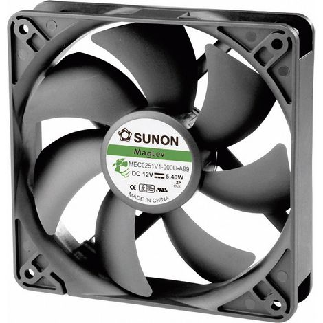 Sunon MEC0251V1-000U-A99 Axiallüfter 12 V/DC 183.83 m³/h (L x B x H) 120 x 120 x 25 mm