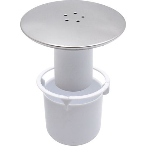 Shower drain cover, shower drain cover 90 mm/115 mm for drain connection, shower drain cover, shower drain cover, chrome finish (1/4)