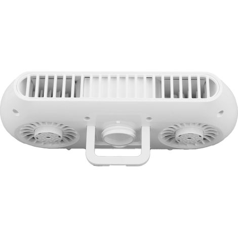Octopus-Ventilator mit zwei Turbinen, 4 Geschwindigkeitsstufen, integriertem Mückenschutzbehälter, leiser Tischventilator, geeignet für den Bürogebrauch, weiß. (1/4)