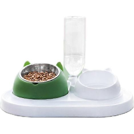 Gamelle automatique 3-en-1 pour chat chien, distributeur eau nourriture, bol pour animal de compagnie, alimentation pratique. (1/4)