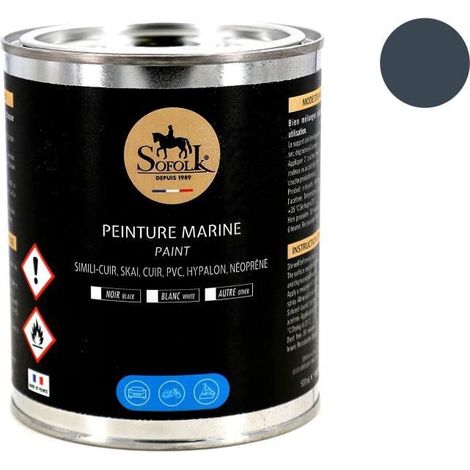 Pintura Tapicería Náutica Simil Cuero (Azul Marino) SOFOLK: bancos, Tumbona - 500ml (1/4)