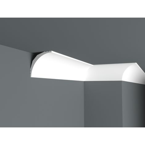 Lot de 11 Corniches Modernes Polymère, L.240 cm x P.9 cm, Ep.90 mm