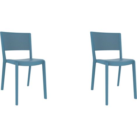 Resol SPOT Set 2 Silla Interior, Exterior Azul Retro