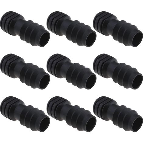 Lot de 20pcs 16mm Bouchons d'irrigation Goutte à Goutte Connecteur de Bouchon d'arrêt Tuyau d'arrosage pour l'irrigation de Jardin PE Pipeline ConnexionSserre Fleur Lit Cour (1/5)