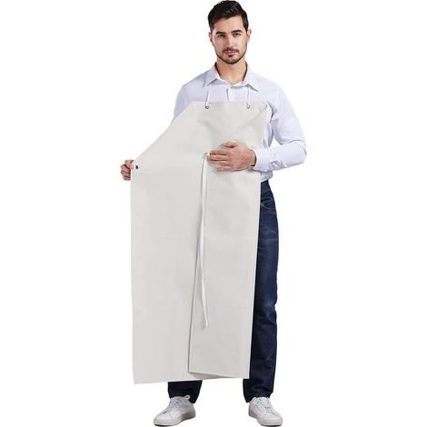 Tablier Hommes épais Long En Caoutchouc Résistant à L’Huile Imperméable Pour Usine Abattoir CF3024 (1/5)