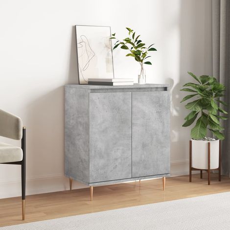 Buffet bas,Buffet Commode industriel Gris béton 60x35x70 cm Bois d'ingénierie -QS78311 (1/5)