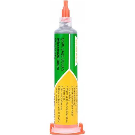 Pâtes à braser écologiques en seringues Sn96.5Ag3.0Cu0.5 pour appareils électroménagers (1/5)