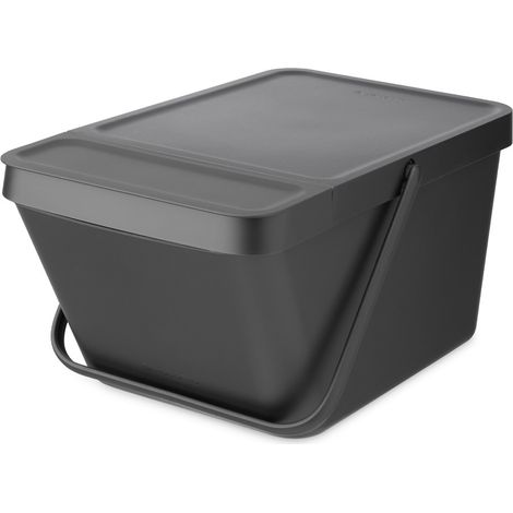 Bidone impilabile da 20 L grigio scuro - Sort & Go - Brabantia (1/3)
