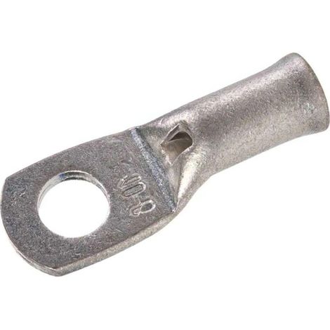 Cosse tubulaire pour câble 50mm² trou M8 cuivre étamé - fut évasé certifié norme NF C20-130