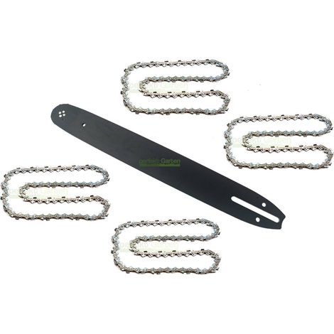 40 cm / 1,3 mm / 3/8" / 56 MLN guide-chaîne + 4 X chaîne pour DOLMAR ES-42 A ES-173 A ES-43 TLC