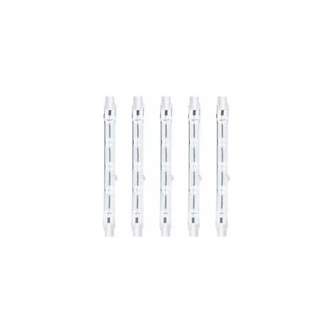 5-Pack R7S 118mm 300W Ampoule Halogène Crayon Spot halogène linéaire J118 dimmable pour l'éclairage paysager, sécurité (1/4)