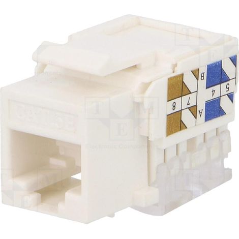 Connecteur RJ45 femelle Cat.5e - Blanc