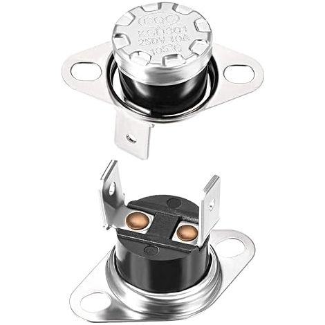 KSD301 Temperature Control Switch Thermostat 105°C 10A Normally Closed NC 2Pcs (1/5)