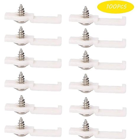 Lot de 100 clips de fixation étanches en silicone pour rubans LED de 12 mm de large, accessoires pour rubans LED (1/5)