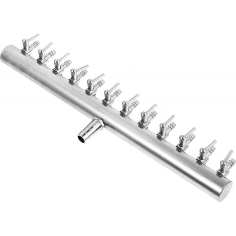 Distributeur 12 Voies Détournement Aquarium Pompe À Eau Contrôle Débit Air Manette Soupape