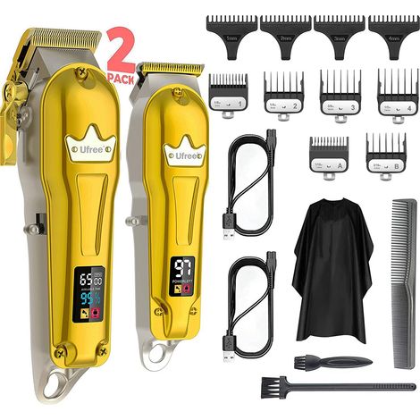 Haarschneider für Herren + T-Blade-Trimmer-Kit, professioneller kabelloser Haarschneider für das Haarschneide-Kit, Bartschneider für Männer, Friseur-Haarschneider