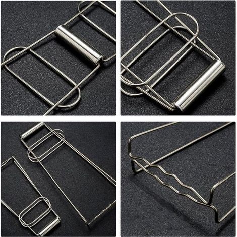 Pince Anti-Brûlure - En Acier Inoxydable - Pour Bol Assiette Four Micro-Ondes - 2 Pièces (1/5)