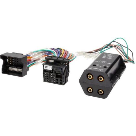 Adaptateur compatible avec ajout amplificateur sur systeme origine - Fakra 4 canaux compatible avec BMW Ford Mercedes Seat Skoda VW