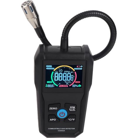 Détecteur de gaz combustible 50‑50000PPM avec écran LCD, testeur de fuites de gaz portable pour pipeline (1/5)