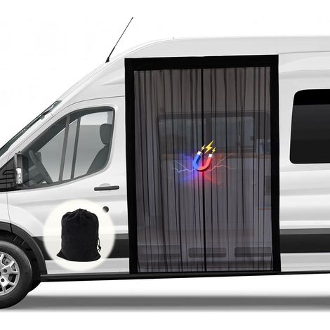 Moustiquaire magnétique pour fourgon, fermeture automatique, 210x150cm (1/5)