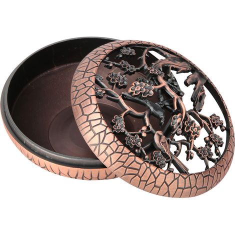 Brûleur d'encens classique anti-moustiques, porte-encens en porcelaine à spirale, décoration intérieure (01)