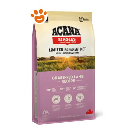 Acana Dog All Breeds Singles Grass Fed Lamb  - Acana Dog All Breeds Singles Grass Fed Lamb - Sacco Da 6 Kg