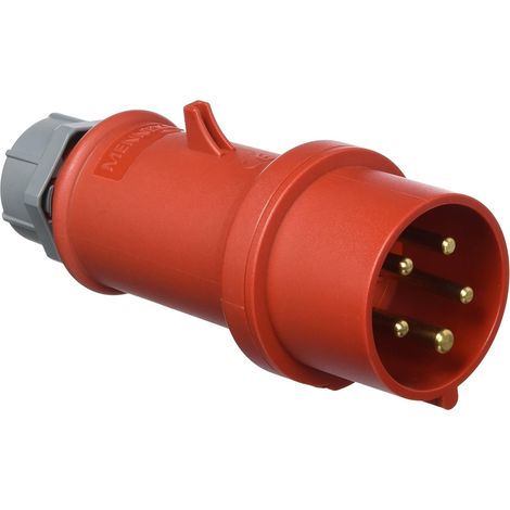 1 Fiches CEE Pro Top 5 Pôles 16A 400V IP44 Rouge Pour Industrie