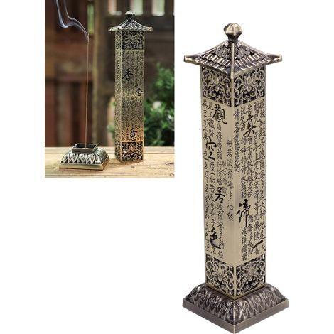 Porte-encens ancien sur pied, socle pour brûleur d'encens, objet de décoration intérieure (1/5)