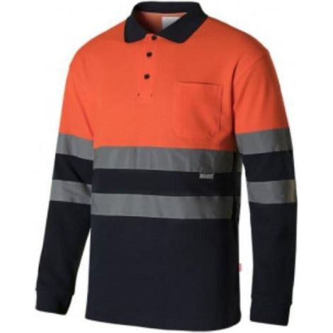 polo alta visibilidad bicolor 55% algodon varios colores talla s-xxl alta visibilid nrnja narino talla xxl