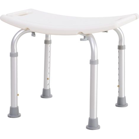 easycomfort sgabello sedile sedia per doccia bagno, antiscivolo, altezza regolabile (1/5)