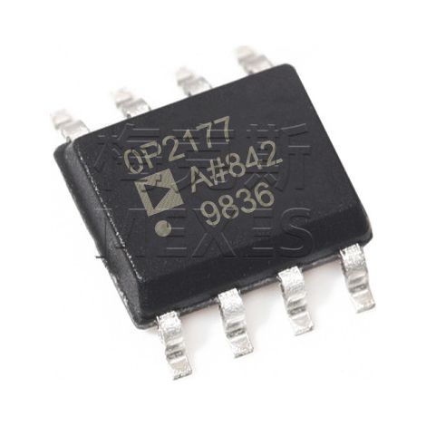 OP2177ARZ and OP4177ARZ chip electronic components, 5 units of each.