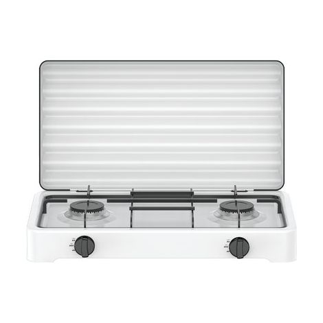 FORNELLO GAS FLAME 2 DOMUS ACCIAIO VERNICIATO BRUCIATORE 2 KW 4,4