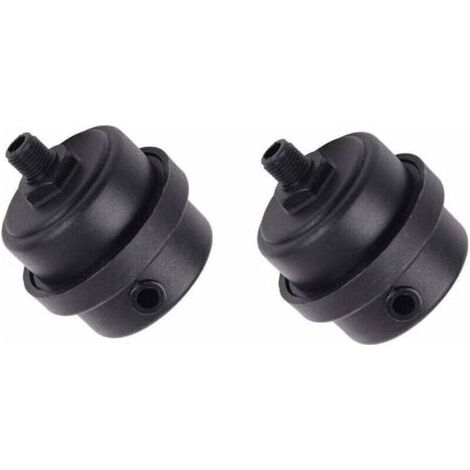 Lot de 2 filtres silencieux pour compresseur d'air, boîtier en plastique, silencieux à piston pour ventilateurs, compresseurs d'air, chaudières, etc. (1/4PT 12 mm) (1/4)