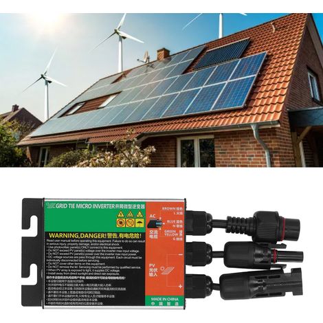 Onduleur micro-connecté au réseau solaire AC230V (MPPT), onduleur connecté au réseau, onduleur à onde sinusoïdale pure de 300 W. (1/5)