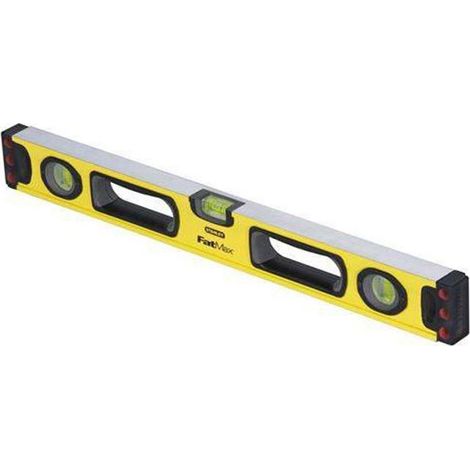Nivel tubular 90cm STANLEY FATMAX 1-43-536 Cuerpo de aluminio reforzado - 3 viales reversibles